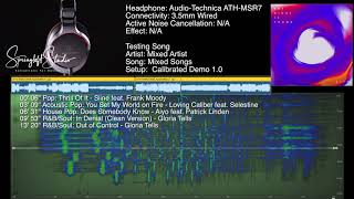 AudioTechnica ATHMSR7 Sound Demo [upl. by Nibroc]