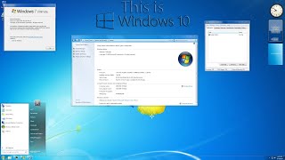 Fully transforming Windows 10 into Windows 7 [upl. by Notserp]