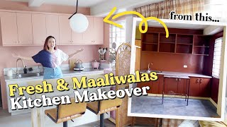 My Apartment Kitchen Makeover and Full Tour  From Brownness to Cuteness [upl. by Banerjee447]