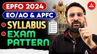 UPSC EPFO New Vacancy 2024  UPSC EPFO APFC amp EO AO Syllabus amp Pattern Preparations Strategy [upl. by Osi46]