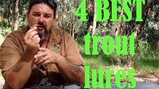 4 best trout lures that every trout fisherman should own [upl. by Esinev455]