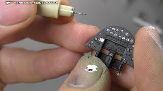 Painting Dials On Instrument Display Panel  Building The HobbyBoss TBF1C Avenger 148 Scale  Ep2 [upl. by Ri]