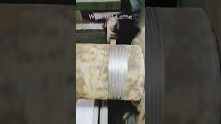 Threading in 4 inch rusty iron pipe shortvideo shorts machine workshop mechanicalengineering [upl. by Schonfield]