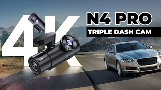 Vantrue N4 Pro Dash Cam Review 3 Channel 4K WiFi Dash Cam [upl. by Annoynek624]