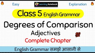 Class 5 Degrees of Comparison  Class 5 English Grammar Degrees of Comparison [upl. by Colver]