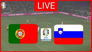 🔴LIVE  PORTUGAL vs SLOVENIA I UEFA EURO 2024 I LIVE FOOTBALL MATCH TODAY [upl. by Batty]