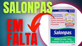 SALONPAS EM FALTA NO MERCADO [upl. by Ennaira]