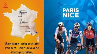 🚴🏼‍♂️ PARISNICE 2024 🇨🇵  SAINT JUST SAINT RAMBERT  ST SAUVEUR DE MONTAGUT  ÉTAPE 5 190KM [upl. by Enelyak663]