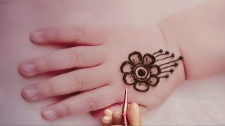 Easy Mehndi Design For Baby Girl  Eid Special Baby Mehndi Design bacchon ki mehandi simplemehand [upl. by Hareehahs]