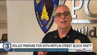 Police prepare for 50th Mifflin Street Block Party [upl. by Trescha523]