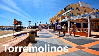 Torremolinos Beach Playa de la Carihuela to Benalmadena Coast del Sol Spain [upl. by Dibbrun]