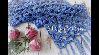 Como Tejer Bufanda a Ganchillo Paso a Paso Crochet Video Tutorial [upl. by Areip]