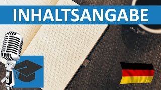 Eine Inhaltsangabe schreiben│LernenLeicht Deutsch [upl. by Eelaroc]