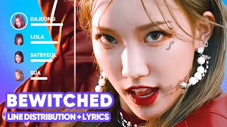 PIXY  Bewitched Eng Ver Line Distribution  Lyrics Karaoke PATREON REQUESTED [upl. by Noiram]