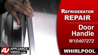 Whirlpool Refrigerator  Handle is Loose  Door Handle Repair and Diagnostic [upl. by Schober]