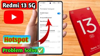 redmi 13 5g hotspot not working redmi 13 5g hotspot settings [upl. by Ecnadnak705]