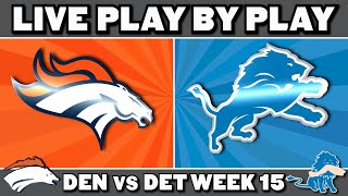 Broncos vs Lions Live Play by Play amp Reaction [upl. by Newg]