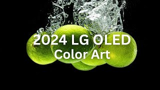 2024 LG OLED l Color Art 4K HDR 60fps [upl. by Idnic]