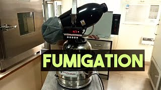 Fumigation Process in Hindi  Fogger Machine  Fumigation in Laboratory [upl. by Gustafson]