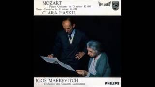 Mozart  Piano Concerto No 24 in C minor K 491 3：Allegretto／Clara Haskil [upl. by Egnalos409]