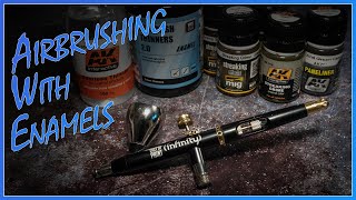 Airbrushing Enamel Paints What you NEED to know [upl. by Nylatsyrc]