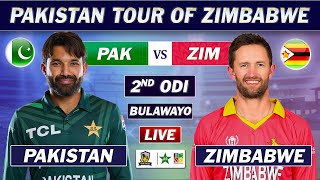 PAKISTAN vs ZIMBABWE 2nd ODI Match LIVE COMMENTARY  PAK vs ZIM ODI MATCH LIVE  PAK BAT [upl. by Fosque]