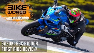 2017 Suzuki GSXR1000R First Ride Review [upl. by Yllier]