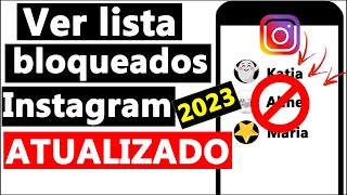 COMO VER BLOQUEADOS NO INSTAGRAM  2022 Atualizado [upl. by Halac]