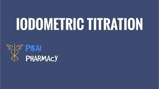 IODOMETRIC TITRATION  REDOX TITRATION [upl. by Tniassuot]