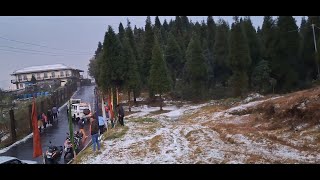 Season first snowfall at CHIMNEY Kurseong [upl. by Ahslek]