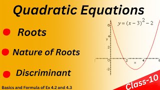 Roots Nature of Roots Discriminant of Quadratic Equations With Practice  Quadratic Equations [upl. by Ivo915]