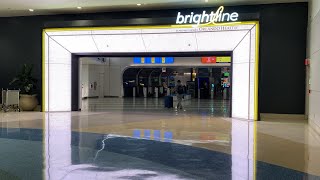 Come see a better way to get to Disney The new Brightine Train terminal Orlando  MCO Airport VLOG [upl. by Tsnre698]