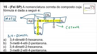 Nomenclatura de Cetonas ramificadas [upl. by Egbert658]