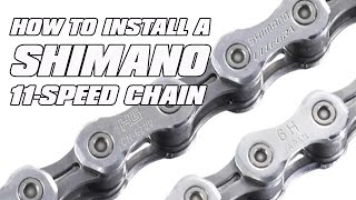 How to Install a New 11 Speed Shimano Chain on Your Bicycle  Bike Maintenance [upl. by Anitsirhcairam]