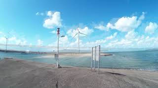 Windpark beim Oosterschelde Sturmflutwehr auf Zeeland [upl. by Harrow]