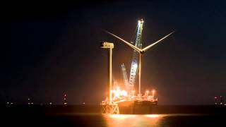 Turbine installation at Ormonde wind farm  Vattenfall [upl. by Eceryt]