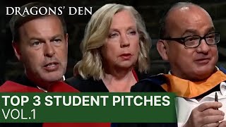 Top 3 Pitches From Students  Vol1  COMPILATION  Dragons Den [upl. by Emerej]