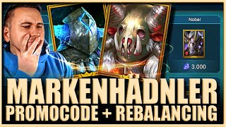 Raid Shadow Legends  Markenhändler UPDATE  Häuptling und Gurgoh Rebalancing  Promocode [upl. by Aicnarf]