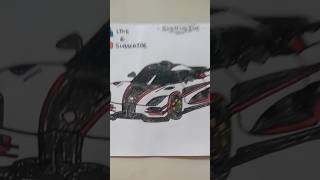 Koenigsegg Agera Rs 1 drawing  Like and Subscribe  SketchSide [upl. by Vivi891]