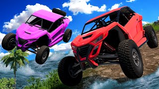 We Climbed Mountains to ESCAPE THE FLOOD in BeamNG Drive Mods Multiplayer [upl. by Arahs]