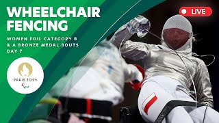 Wheelchair Fencing  Womens Foil Bronze Medal Matches  Day 7 [upl. by Nork]