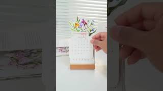 The new year is coming soon The new 2025 desk calendar is in the shape of flowers Desk calenda [upl. by Mushro]