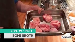 Chef Pete Makes Bone Broth  LIVE w PETE [upl. by Serilda]