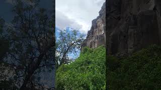 72523 hike Arizona cool rock walls on trail video nature hike mountains desert canyon trees [upl. by Zwiebel]