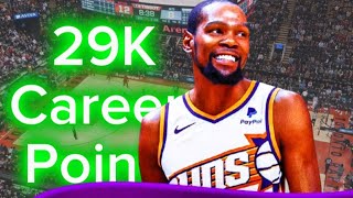 Kevin Durant becomes the 8th NBA player to reach 29000 career points helps Suns beat Mavs [upl. by Nnailuj]