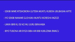 UMVA UKO MUNTU AFITE UBUBASHA NDENGAKAMERE KUBURYO SEKIBI ITABASHA KUMUTERA ARI IMWE [upl. by Carny]