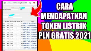 CARA MENDAPATKAN TOKEN PULSA Listrik Gratis 2021 [upl. by Ariajaj]