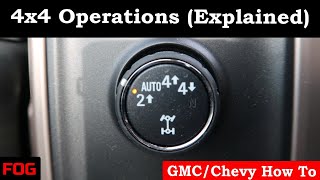 GMCChevy 4x4 Operations Explained [upl. by Castora78]