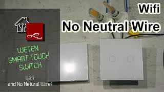 Wifi Noneutralwire touch switch for Tuya [upl. by Ylrad]