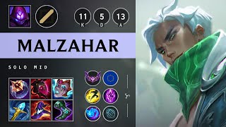 Malzahar Mid vs LeBlanc Killing spree  EUW Master Patch 1416 [upl. by Burkhard726]